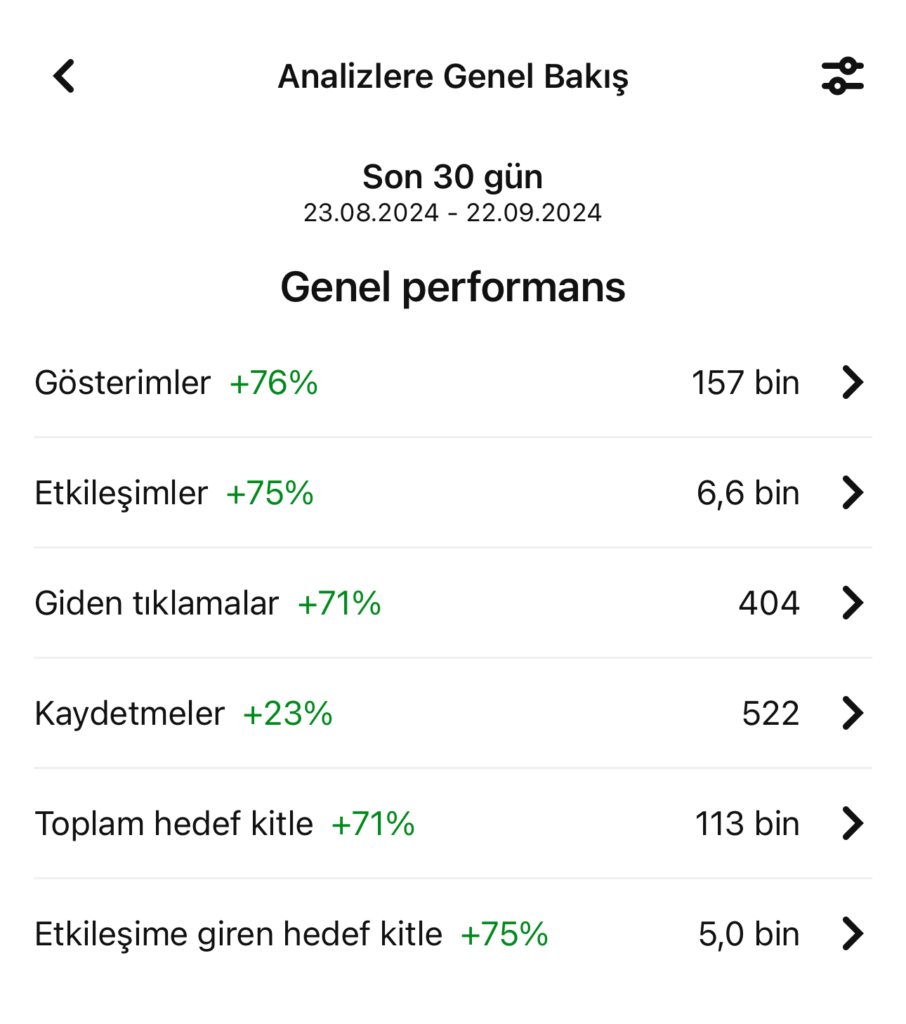 Pinterest istatistiklerine genel bakış