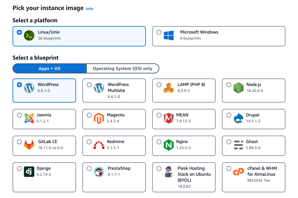 AWS Lightsail kurulumu
