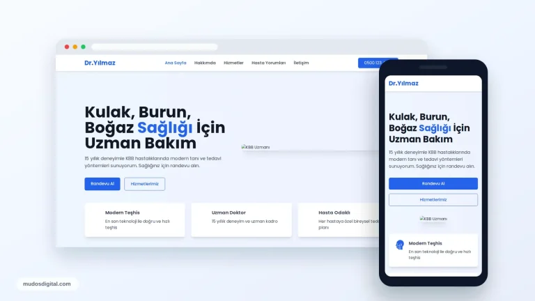KBB Doktor Teması responsive desktop and mobile preview