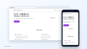 Jinekolog Violeta Teması responsive desktop and mobile preview