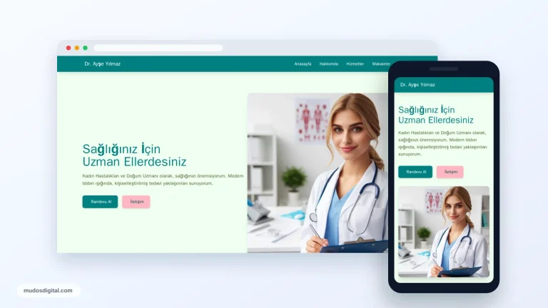 Jinekolog Anasayfası responsive desktop and mobile preview