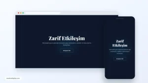 Etkileşimli Grid Hero Tasarımı responsive desktop and mobile preview