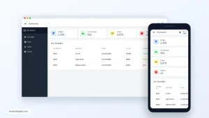 Admin Dashboard-1 responsive desktop and mobile preview